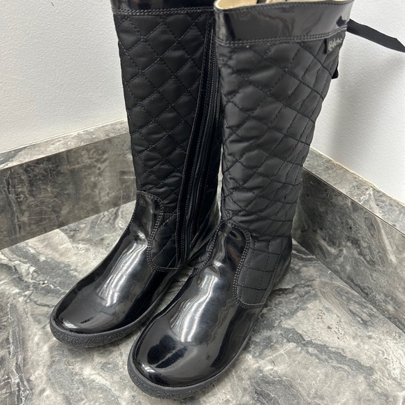 Naturino Black Quilted Kids Boots - Picture 1 of 4